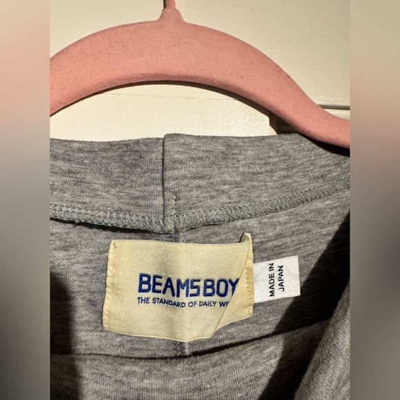 Beams Boy Japan Terry Fleece Ribbed Turtleneck Sweatshirt Dress Gray One Size - Picture 3 of 7